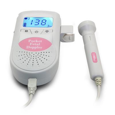 China Hot Selling Cheap Handheld Monitor Portable Ultrasonic Doppler Baby Heart Rate Monitor Amazon Ebay Fetal Heartbeat Doppler for sale