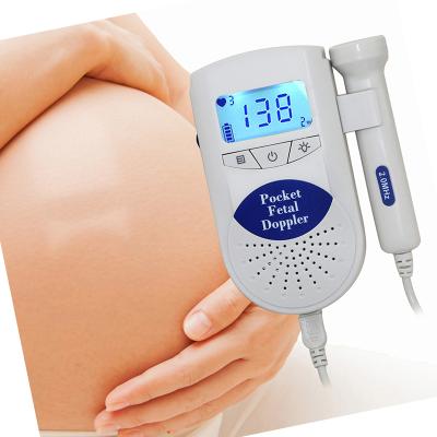 China Baby Heart Rate Monitor Waterproof Medical Ultrasonic High Fidelity Noise Portable Baby Heart Monitor Fetal Doppler for sale