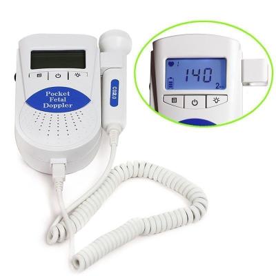 China Medical Ultrasonic Portable Pocket Fhr Rechargeable Baby Prenatal Heartbeat Heartbeat Monitor Ultrasound Doppler Fetal Doppler for sale