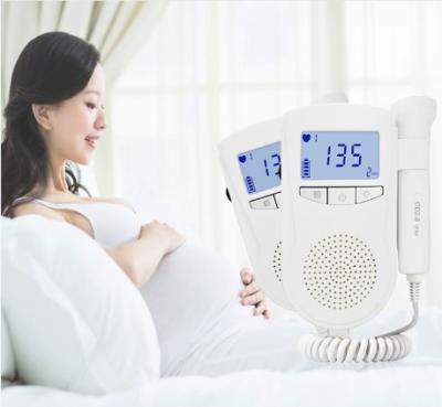 China Baby Heart Rate Monitor Ultrasound High Quality Medical Instruments Home Use Pocket Doppler For Pregnant Women for sale