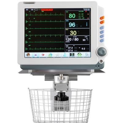 China High Quality Medical Ecg Respiration Monitor 12.1 Inch Multiparameter Contact Model Clinic Home Hospital for sale