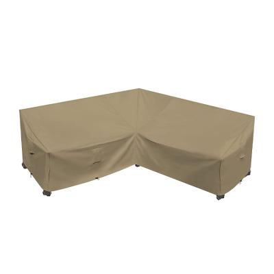 China Anti-uv/Rainproof/Dustproof 420D custom size L Shape Sofa Cover Protective Outdoor Waterproof Garden Lounge Furniture Cover for sale