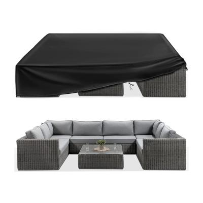 China Anti-uv/Rainproof/Dustproof 600D Waterproof Large Heavy Duty Outdoor Furniture Set Covers with Anti-UV and Wind-Proof Outdoor Sectional Sofa Sets cover for sale