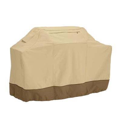 China Dustproof custom logo Waterproof and Dustproof Outdoor 210D Oxford Grill Cover BBQ Cover for sale