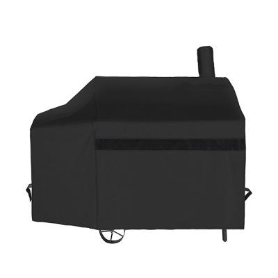 China Dustproof 60 Inch Waterproof Charcoal Grill Cover Outdoor Heavy Duty BBQ Cover Rip Resistant Smokestack Barbecue Cover for sale