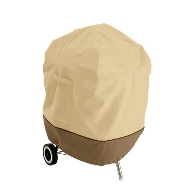 China Dustproof Custom logo 600D Water-Resistant 26.5 Inch Kettle BBQ Grill Cover for sale