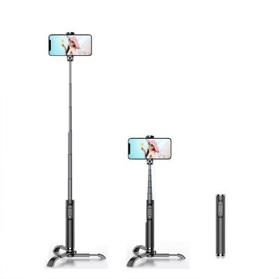 China New Arrival M11 Pink Selfie Stick Storage Selfie Stick Tripod Folding Mobile Selfie Stick Selfie Stick Tripod Phone Holder For Vlogging Extendable for sale