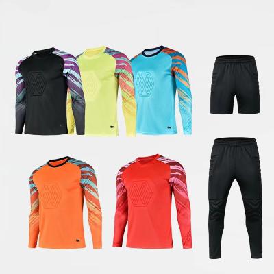 China 2021/22 Quality Long Sleeve Top Quality Quick-drying 2021/22 Football Sports Goalkeeper Uniform Custom Jersey Set for sale