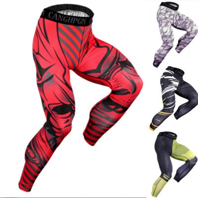 China Men's Breathable Compression Pants Fitness Sport Running Quick-drying Breathable Sportswear Gym Workout Jogging Training Pants for sale