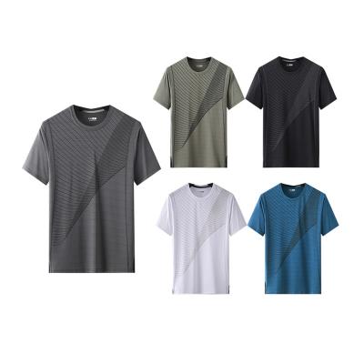 China Wholesale Summer Men's Breathable Gym T-shirt Plus Size Men's XS-6XL Gym Clothing Customs Comfortable Men's Fitness Shirt for sale