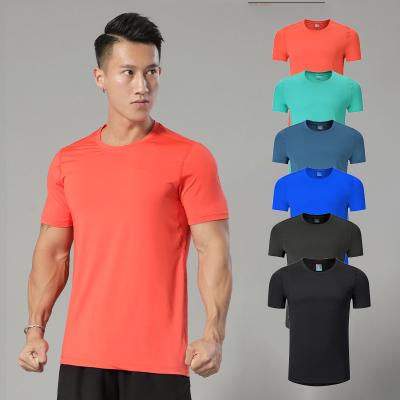 China Breathable Quick Dry Drop Shipping Plus Size Mens T Shirts Sublimation Dry-fit Shirts Gym Sports Running T-Shirt for sale