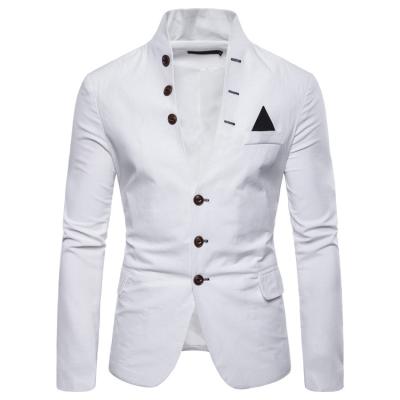 China Anti Shrink Men Blazer England High Quality Fashion Slim Fit Men Suit Blazers Single Breasted Tuxedo Prom Party Wedding for sale