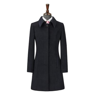 China Winter Formal Overcoat Long Anti-wrinkle Women Design Woolen Coat For Women for sale