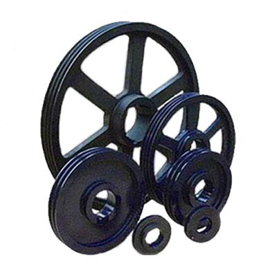 China Transmission Pulleys Tapered Bush Bolt On Hubs Weld On Hub Motor Base Slide Rail Casting Parts for sale