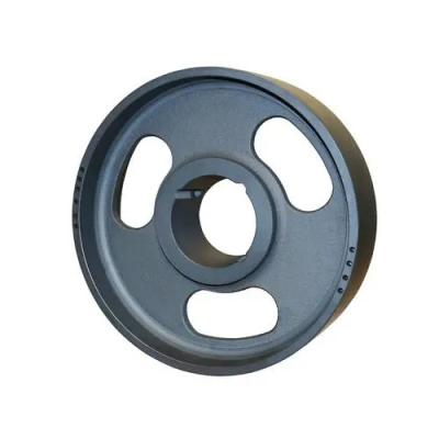 China High Quality Splined Flat X Drive Pulley Wheel Belt Elevator Pulley 8 Inch 4 Inch Slotted Pulley For Flat Belts for sale