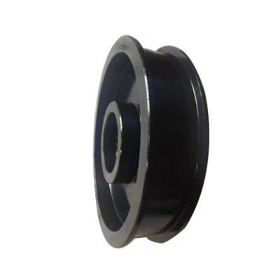 China Customizable Transmission OEM Support Steel Iron 12mm Bore Pulley For Flat Belt Flat Transmission Belts Pulleys for sale