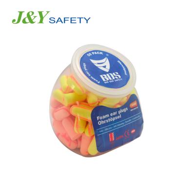 China Bottle Ear Plug PU Foam Earplugs Plastic Box Container Slow Bounce And Soft Packaging for sale