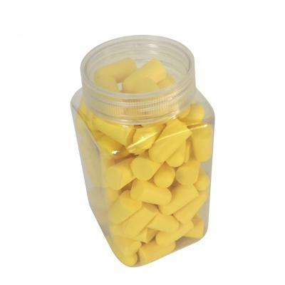 China Bounced Slow And Soft 50 Pairs Soundproof Sleep No Noise Earplugs Foam Ear Plugs With Canisters for sale