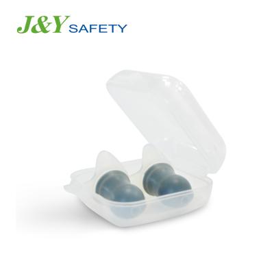 China New Type Airplane Reusable Reusable Ear Plugs Silicone Displacement Ear Plugs With Case for sale