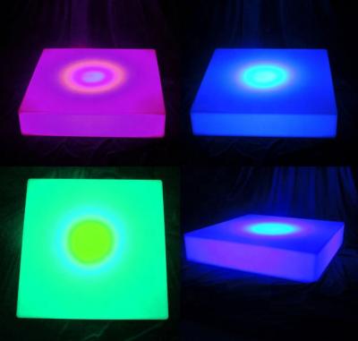 China Hotel rigeba removable RGB led brick led bar hot battery rechargeable led dance floor for club for sale