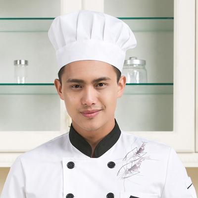 China restaurant & Bar Sublimation Blank Cap Hyzrz Classic Chef Hats Baker Kitchen Cooking Unisex Chef Hat For Adult for sale