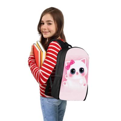 China Waterproof Sublimation Blank Custom Design 12 Inch 16 Inch Student Backpack School Bag Satchel for sale