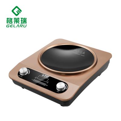 China New design double knob kitchen appliances induction cooktop fast heating rotary ultra thin commercial stove for sale