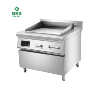 China Commercial Electric Half Dish Combination Restaurant Steak Steamer Steamer Basket Automatic Lift Sauteed Griddle and Grill for sale