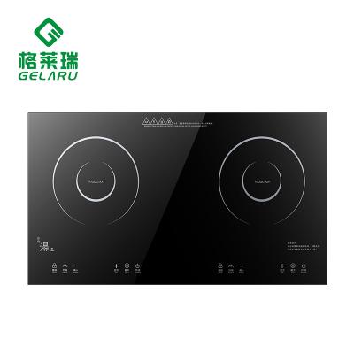 China Hotel 2000W Induction Cooker Double Burner Household Electric Induction Cooker Built-in Cooktop for sale