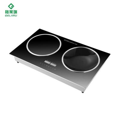 China Outdoor Double Burner Hob Cooktop Kitchen Equipment Induction Cooker Wholesale Energy Saving Commercial Induction Cooker for sale