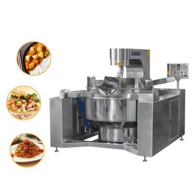 China Snack Plant Various Capacity Vegetable Coated Kettle Tomato Sauce Making Machine Tomato Cooking Mixer For Sale for sale