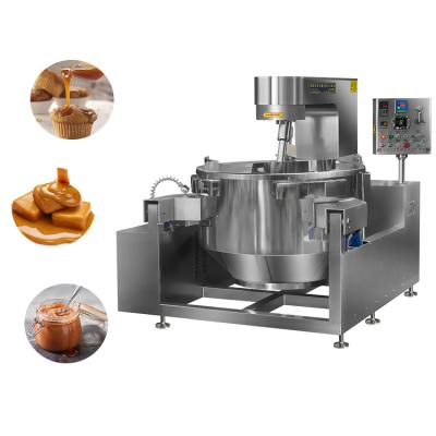 China Snack Plant CE Approved Varied Capacity Automatic Tilting Caramel Sauce Food Cooking Blender Plant for sale