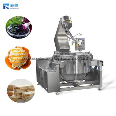 China Industrial Snacks Factory Good Quality Steam Heating Jam Making Machine Cooking Mixer Machine For Sauce for sale