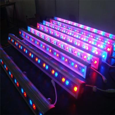 China Disco DMX512 Controller 48w Color Changing IP65 RGB Dimmable Outdoor Led Wall Washer Light Building Faceplates for sale