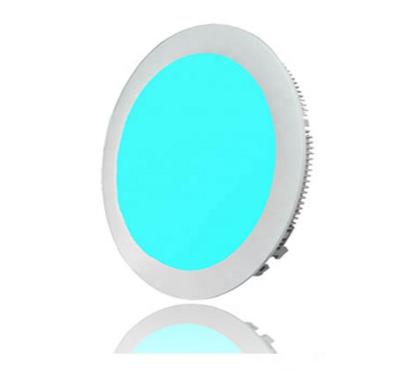 China Modern round ultra thin warm white rgb/rgbw 225*12mm 18w ceiling panel led down lighting for sale