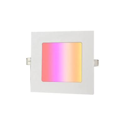 China Modern DC24V led panel light 300x300 18w RGB+CCT multi color 2835 smd recessed led panel light for sale