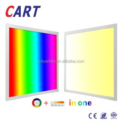 China Commercial Colorchanging Smd 5050 RGBW LED Panel Light 60x60 to light up with dimmable, LED panel light 600*600 for sale