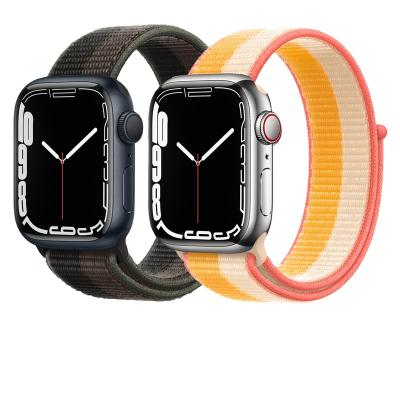 China Low MOQ Smartwatch Nylon Band for iphone iwatch strap T500 41mm 44mm MAGIC BAND 45mm 7 Series NATO apple watch band nylon strap 6 5 for sale