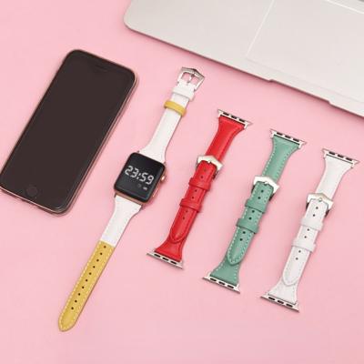 China Leather Band Green Apple Watch Case Apple Watch Concept Apple Watch Series 7 Buckle for sale