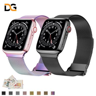 China Fashionable band green apple watch case apple watch concept apple watch serie 7 white buckle for sale