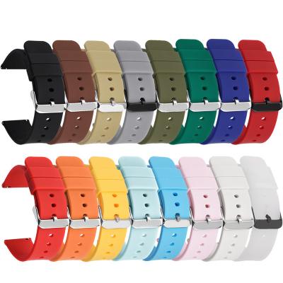 China Sports Rubber Silicone SmartWatch Strap 46mm Fast Release Watch Band Galaxy Watch4 GT 2 Pro 2e Active Magic Band Huawei for sale