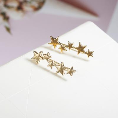 China Korean Korean women fashion to simple fashionable star earrings exquisite creative ladies ear bone ear clip jewelry wholesale for sale