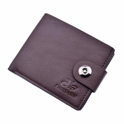 China Wholesale Hot New Men's Wallet RFID Wire Custom PU Leather Magnetic Buckle Casual Wallets Men's Wallets for sale