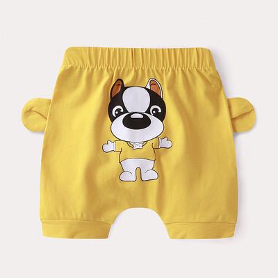 China Summer Drawstring Cotton Animal Shorts Boys Girls Unisex Thin Cartoon QUICK DRY Rolls Toddler Baby Soft Shorts for sale