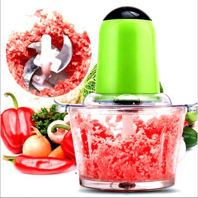 China Multi Function 220V250W Household 2L Mini Home Double Speed ​​Four Knife Chopper Machine Electric Choppers for sale