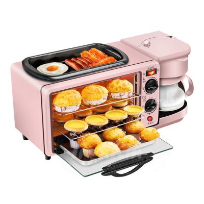 China Hotel Heater Toaster Oven Electric 9L 3 in 1 Black Set Cup Power Coffee Timer Breakfast Maker for sale