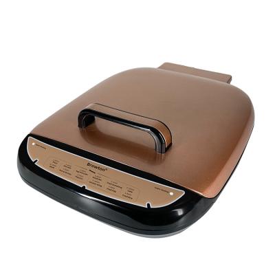 China Nonstick Baking Surface 12 Inch Nonstick Scone Maker Pizza Oven in Brown Home Using FunElectric Quick Multi Pizza Maker for sale