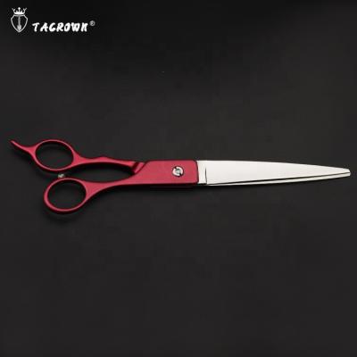 China New Fashion SUS440C Professional Pet Stocked Straight Blade Pet Grooming Scissors for sale