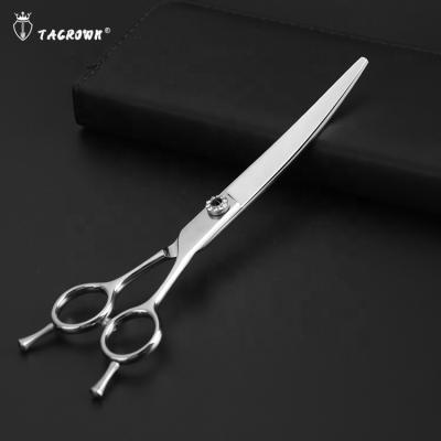 China Stocked Steel 7.5 Inch SUS440C Pet Grooming Scissors Set Straight Dog Thinning Scissors for sale