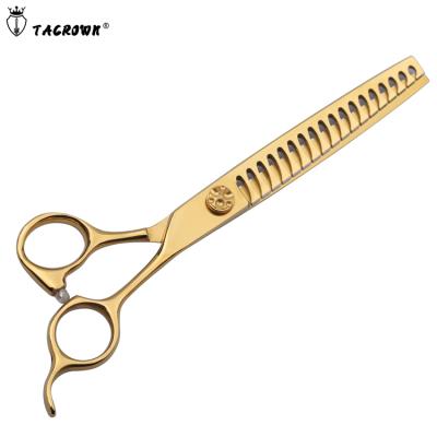 China Japan 440c Stocked Professional Wholesale Pet Grooming Scissors Chunker Scissors for sale